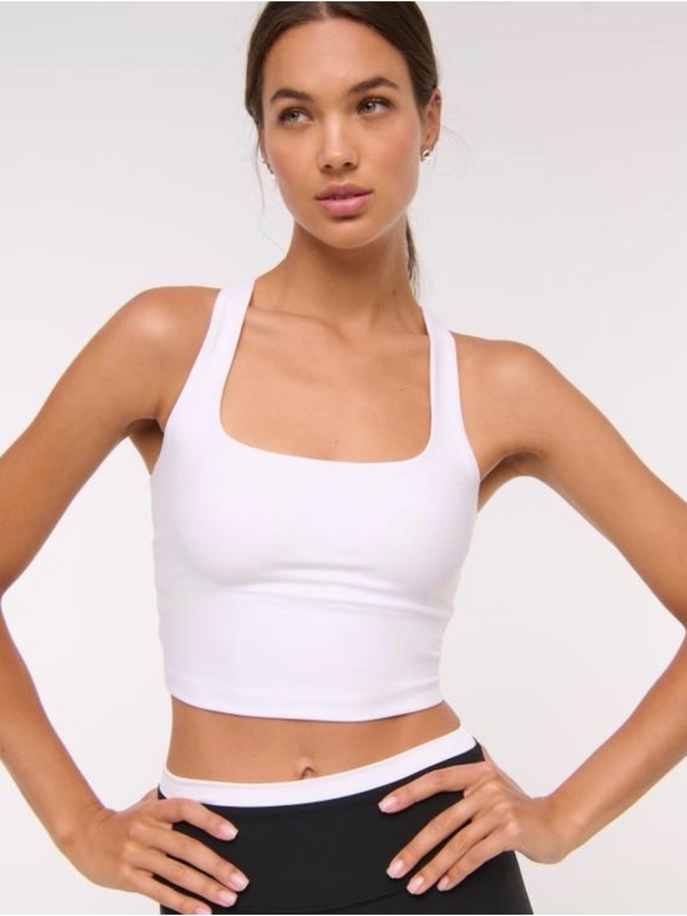 Abercrombie YPB sculptLUX Strappy Back Tank White XL